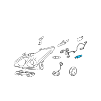 OEM 2008 Infiniti M35 Fog Lamp Bulb Diagram - 26291-9B90A