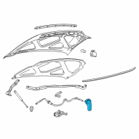 OEM 2005 Ford F-250 Super Duty Release Handle Diagram - F81Z-16916-AB