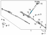 OEM 2022 Kia Carnival PINION ASSY-STEERING Diagram - 56512R0000