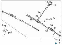 OEM 2022 Kia Carnival Nut-Self Lock Diagram - 1022512007K