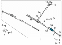 OEM Kia Carnival BELLOWS-STEERING GEA Diagram - 56528R0000