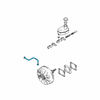 OEM Hyundai Elantra Hose Assembly-Brake Booster Vacuum Diagram - 59130-2D300