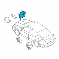 OEM Nissan Steering Air Bag Wire Assembly Diagram - 25554-3TA1D