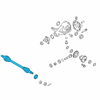 OEM 2016 Hyundai Genesis Shaft Assembly-Drive Rear, RH Diagram - 49601-B1100