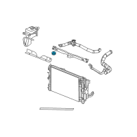 OEM Jeep Compass Bracket-Cooling Module Diagram - 5115967AB