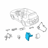 OEM 2021 Lexus LX570 Smart Computer Assembly Diagram - 89990-60790