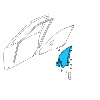 OEM 1999 Chevrolet Tracker Window Regulator Diagram - 30021419