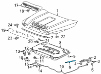 OEM 2021 GMC Sierra 3500 HD Support Strut Diagram - 84612346