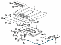 OEM Chevrolet Silverado 3500 HD Release Cable Diagram - 84734957