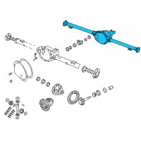 OEM 2005 Dodge Ram 1500 Axle-Service Rear Diagram - 5072517AG