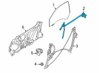 OEM BMW M4 CHANNEL SEALING, INSIDE, DOOR Diagram - 51-33-7-482-707