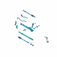 OEM 2003 Hyundai Tiburon Gear & Linkage Assembly-Power Steering Diagram - 57700-2C000