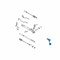 OEM 2005 Hyundai Elantra End Assembly-Tie Rod Diagram - 56820-25000