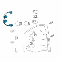 OEM Jeep Compass Wiring-TAILLAMP Diagram - 68091062AA