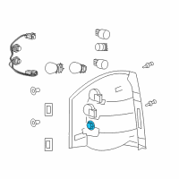 OEM 2007 Dodge Caliber Socket-Lamp Diagram - 5191194AA