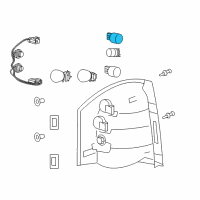 OEM 2021 Jeep Cherokee Bulb Diagram - L0007440NA