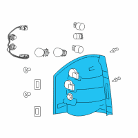 OEM 2007 Jeep Compass Lamp-Tail Stop Turn SIDEMARKER Diagram - 5303879AD