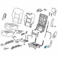 OEM 2020 GMC Acadia Seat Cushion Pad Diagram - 84603069