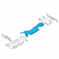 OEM BMW X1 Fuel Tank Heat Insulation Diagram - 51-48-7-290-702