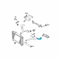 OEM 1998 Toyota Camry By-Pass Hose Diagram - 16261-03050