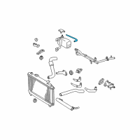 OEM 2001 Toyota Solara Overflow Hose Diagram - 16472-03060