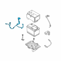 OEM 2018 Kia Sportage Battery Wiring Assembly Diagram - 91850D9310