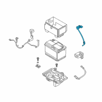 OEM 2018 Kia Sportage Battery Sensor Assembly Diagram - 37180D9000