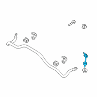 OEM 2021 Hyundai Palisade Link Assembly-Rear Stabilizer, LH Diagram - 55530-S8000