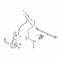 OEM Ford F-150 Reservoir Hose Diagram - FL3Z-17A605-A