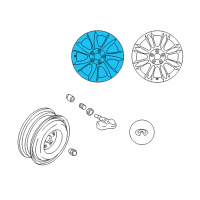 OEM 2010 Infiniti EX35 Aluminum Wheel Diagram - D0300-1BA8A