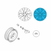 OEM Infiniti QX50 Aluminum Wheel Diagram - D0C00-1BU4A