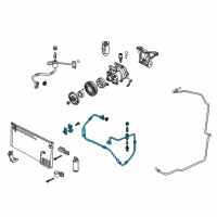 OEM 2005 Pontiac GTO Hose, A/C Compressor Diagram - 92184652