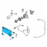 OEM 2004 Pontiac GTO Condenser Asm, A/C Diagram - 92147803