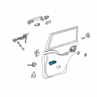 OEM 2019 Lexus GX460 Rear Door Inside Handle Sub-Assembly Right Diagram - 67607-60030