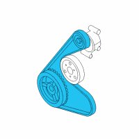 OEM 2006 Ford Escape Serpentine Belt Diagram - 5M6Z-8620-A