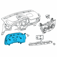 OEM 2019 Ram ProMaster City Cluster-Instrument Panel Diagram - 68510157AA