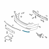 OEM 2017 Hyundai Sonata Reflector/Reflex Assembly-Rear Lh Diagram - 92405-C1000