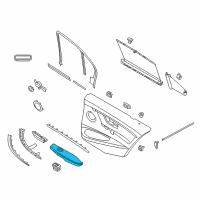 OEM 2013 BMW 320i xDrive Armrest, Leather, Rear Left Diagram - 51-42-7-281-313