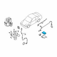 OEM 2001 Infiniti I30 Module Assembly - Anti SKID Diagram - 47851-5Y810