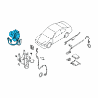 OEM 2002 Infiniti I35 Actuator Assy-Anti Skid Diagram - 47600-5Y800