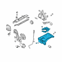 OEM Infiniti FX45 Oil Pan Assembly Diagram - 11110-CG21B