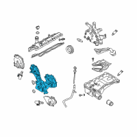 OEM Infiniti FX45 Cover Assy-Front Diagram - 13500-AR000