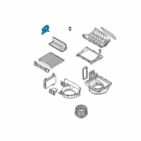 OEM Hyundai Equus Heater System Intake Actuator Assembly Diagram - 97124-3M000