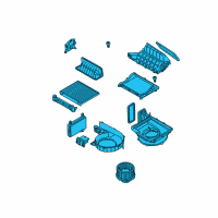 OEM Hyundai Genesis Blower Unit Diagram - 97100-3M555