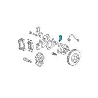 OEM 2004 Buick Rendezvous Bracket Asm-Front Wheel Speed Sensor Diagram - 10438585