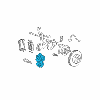 OEM Pontiac Aztek Caliper Diagram - 10434251