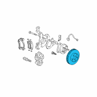 OEM 2003 Pontiac Aztek Front Brake Rotor (275X30) Diagram - 10434245