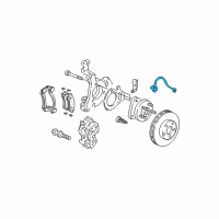 OEM 2002 Pontiac Aztek Hose Asm-Front Brake Diagram - 15267635