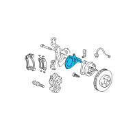 OEM 2004 Pontiac Aztek Shield Asm-Front Brake Diagram - 10434256