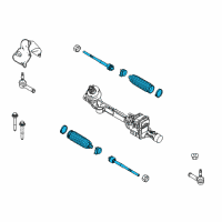 OEM Lincoln Inner Tie Rod Diagram - GG1Z-3280-A